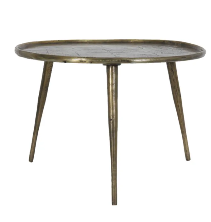 BIJZETTAFEL BOLSINA ANTIEK BRONS