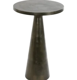 Bijzettafel Paola Antiek Brons
