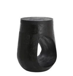 Bijzettafel Paralia rond zwart