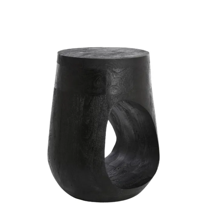 Bijzettafel Paralia rond zwart