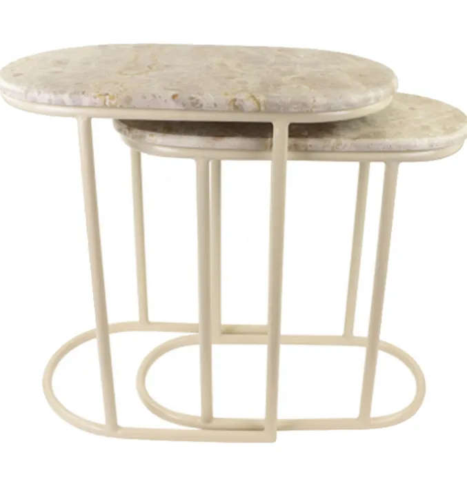 Bijzettafel set Amélie Wit