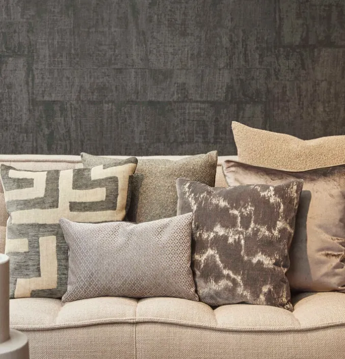 Claudi sierkussen Kubana dark taupe