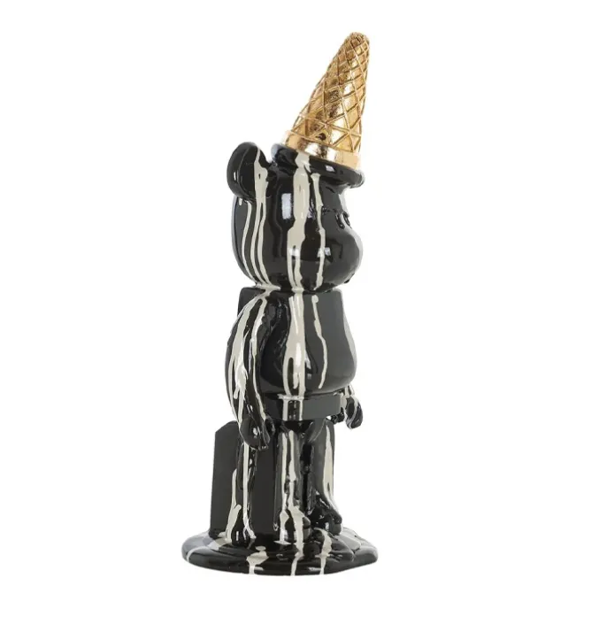 Decoratieve beer zwart