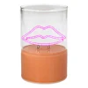 Decoratieve led lamp lippen oranje