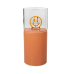 Decoratieve led lamp smiley oranje