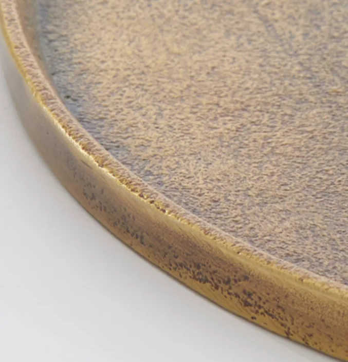 DIENBLAD MAES ROND ANTIEK BRONS