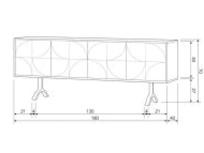 Dressoir Draw mangohout