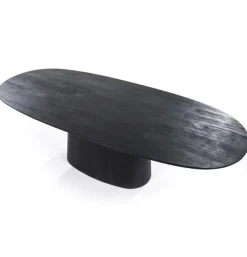 Eettafel Aurora Zwart Ovaal