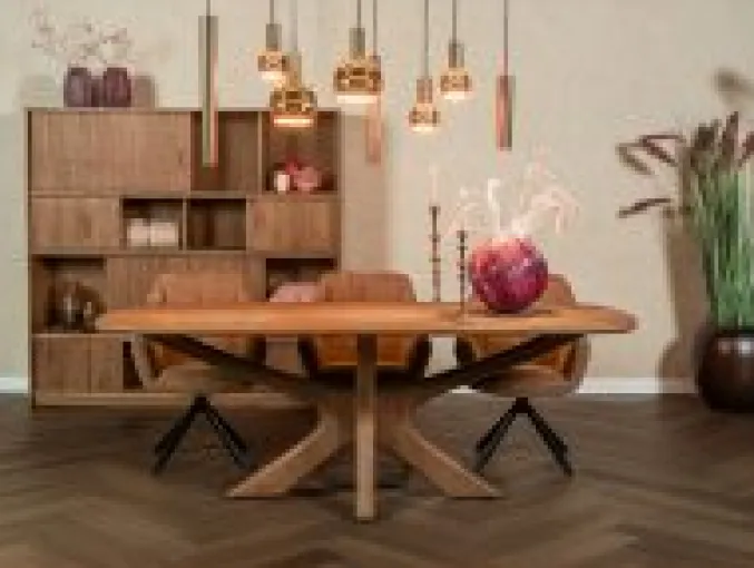 Eettafel Macey bruin