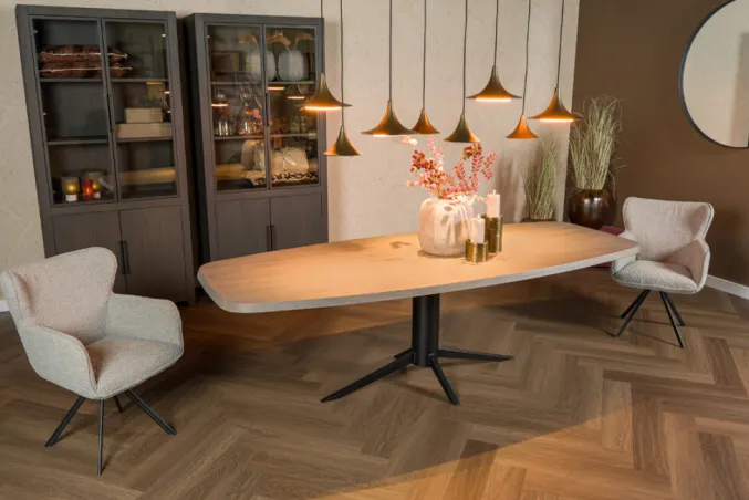Eettafel Montpellier slate grey