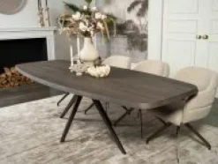 Eettafel Montpellier spinpoot bruin