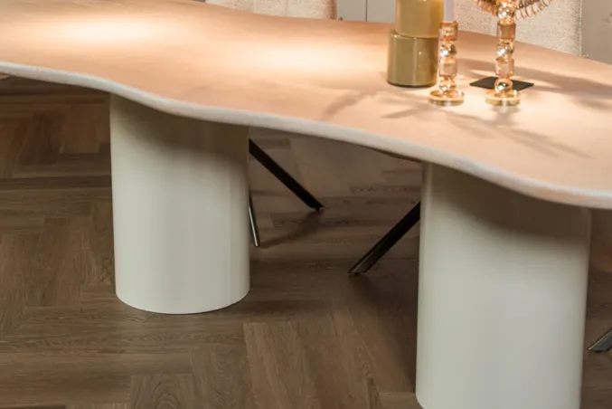 Eettafel St. Tropez kolompoot crème