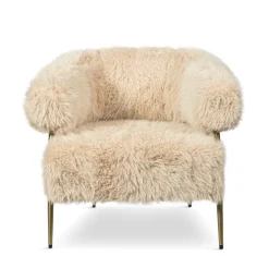 Fauteuil Fuzzy Crème