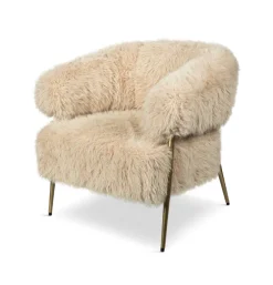Fauteuil Fuzzy Crème