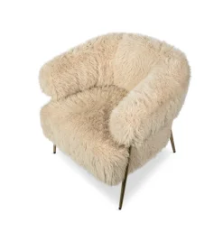 Fauteuil Fuzzy Crème