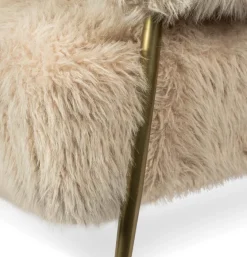 Fauteuil Fuzzy Crème