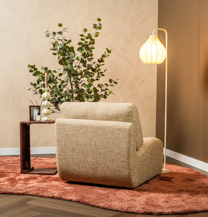 Fauteuil Lucia taupe