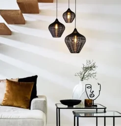 Hanglamp Aversa Zwart