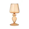 Kaarshouder oranje glas