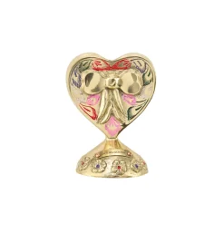 Kandelaar bubbly heart goud