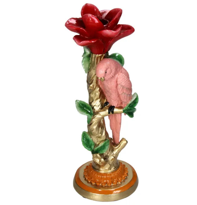 Kandelaar vogel roze