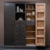Kast Bali zwart hout