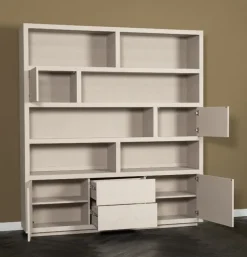 Kast Hermani hout taupe
