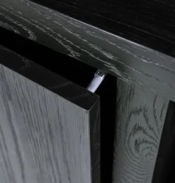 Kast Hermani zwart 2 deuren