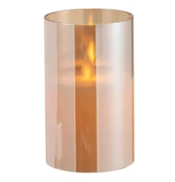 LEDLAMP BLINKEND GLAS GOUD