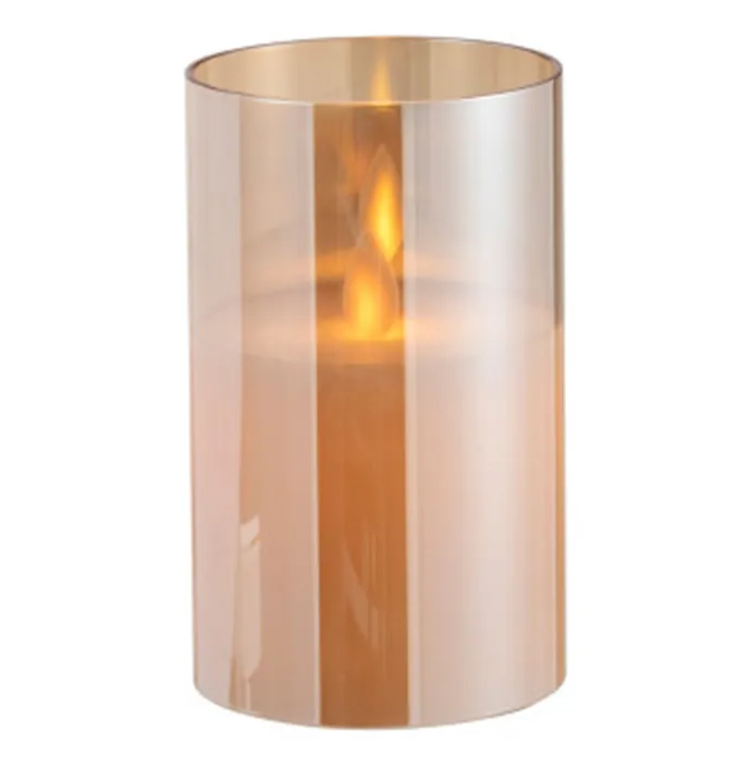 LEDLAMP BLINKEND GLAS GOUD