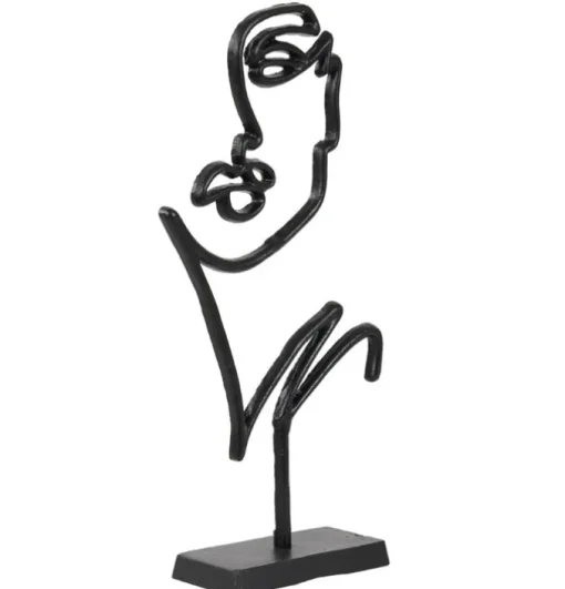 Ornament Gezicht zwart