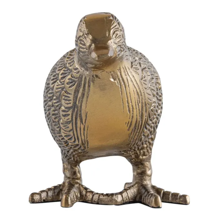 Ornament Vogel Anique Brass