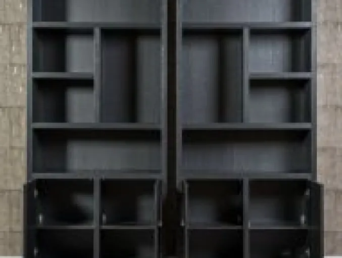Richmond boekenkast Oakura zwart