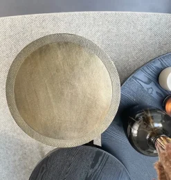 Ronde Bijzettafel Porano Brons