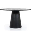 Ronde Eettafel Aurora Mangohout Zwart