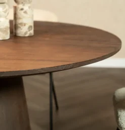 Ronde Eettafel Aurora Mangohout Bruin