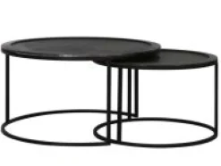 Salontafel set Ties Deep Edge Zwart