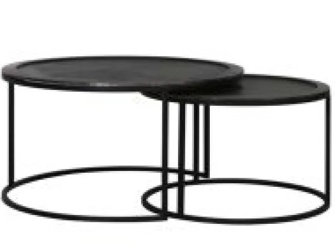 Salontafel set Ties Deep Edge Zwart