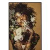 Schilderij Vrouw met bloemen