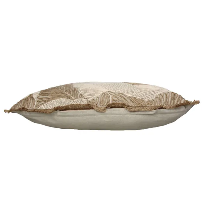 Sierkussen Palm leaf naturel