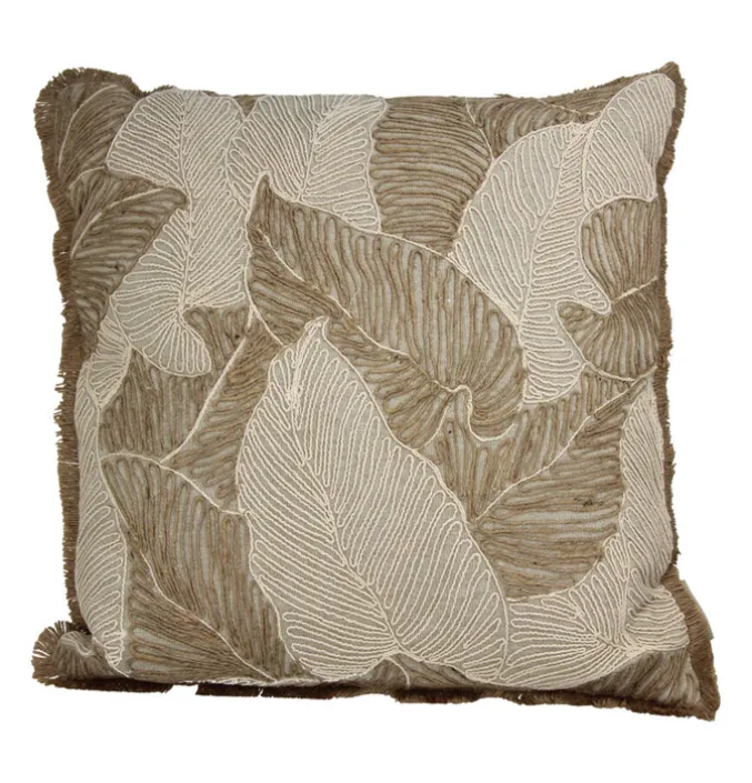 Sierkussen Palm leaf naturel