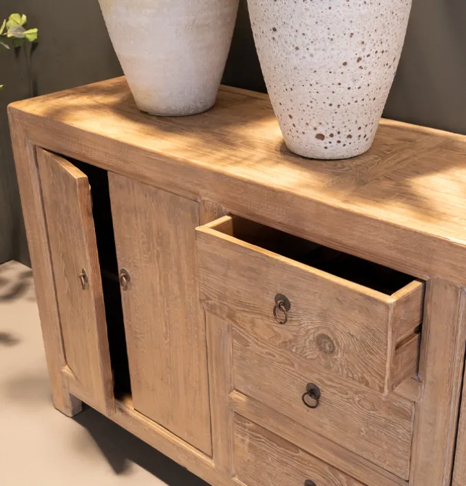 Uniek dressoir hout bruin