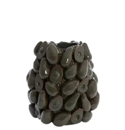 Vaas Avocado keramiek bruin- groen