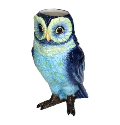 Vaas Uil blauw