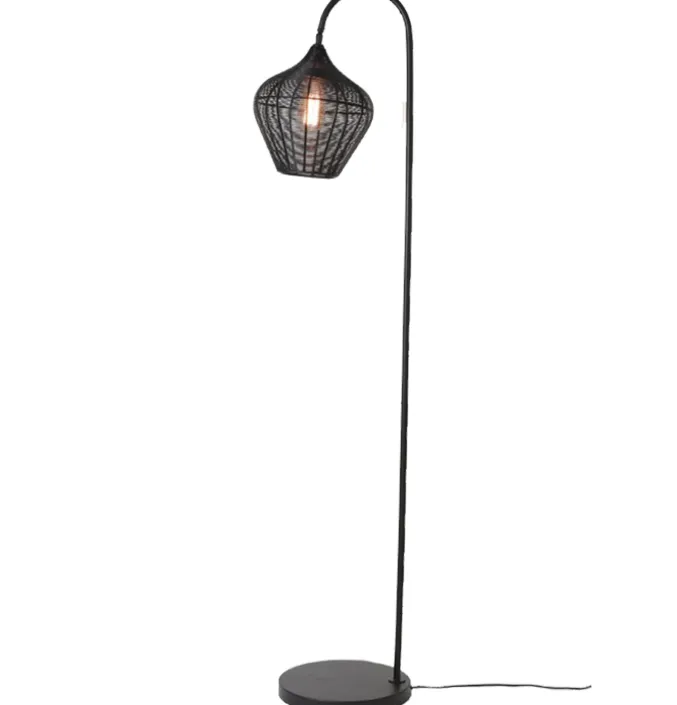 Vloerlamp Aversa zwart