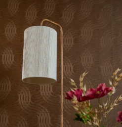 Vloerlamp Donio bruin beige