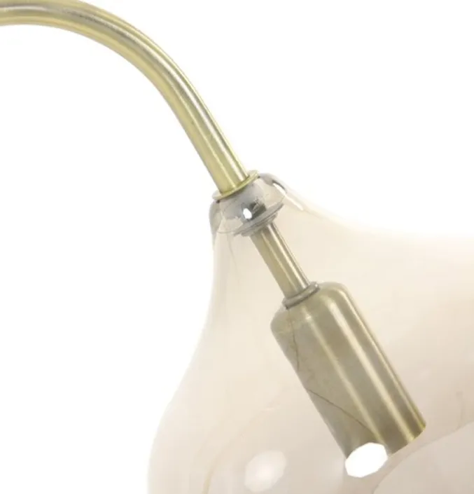 Vloerlamp Riccio goud