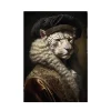 Wanddecoratie Urban Cotton Snow Leopard
