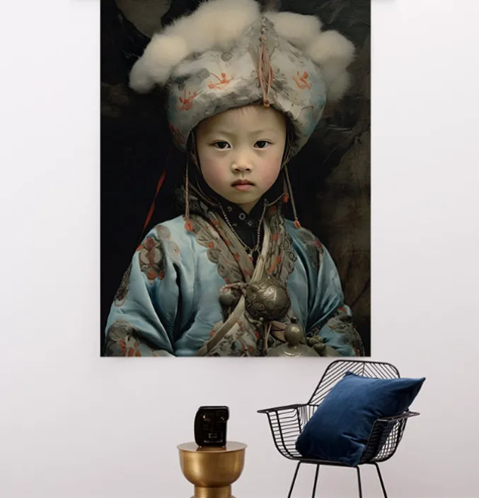 Wandkleed Traditional Child 2