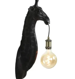 Wandlamp Giraffe zwart